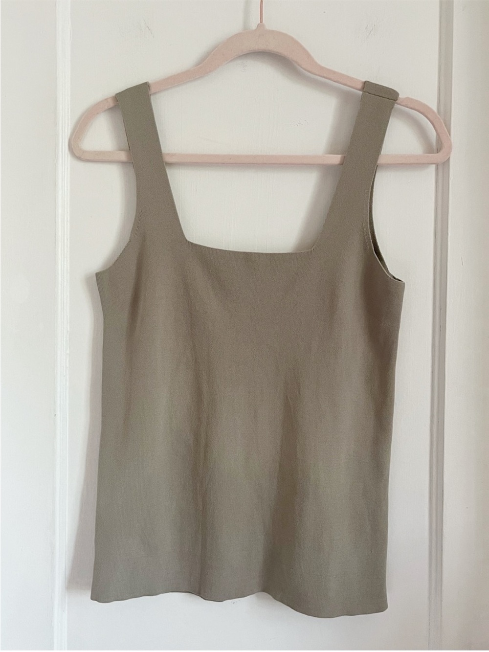 REISS Devon Square Neck Jersey Top